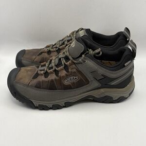 KEEN Mens 8.5 Targhee III Low 1017783 Brown Waterproof Trail Hiking Shoes